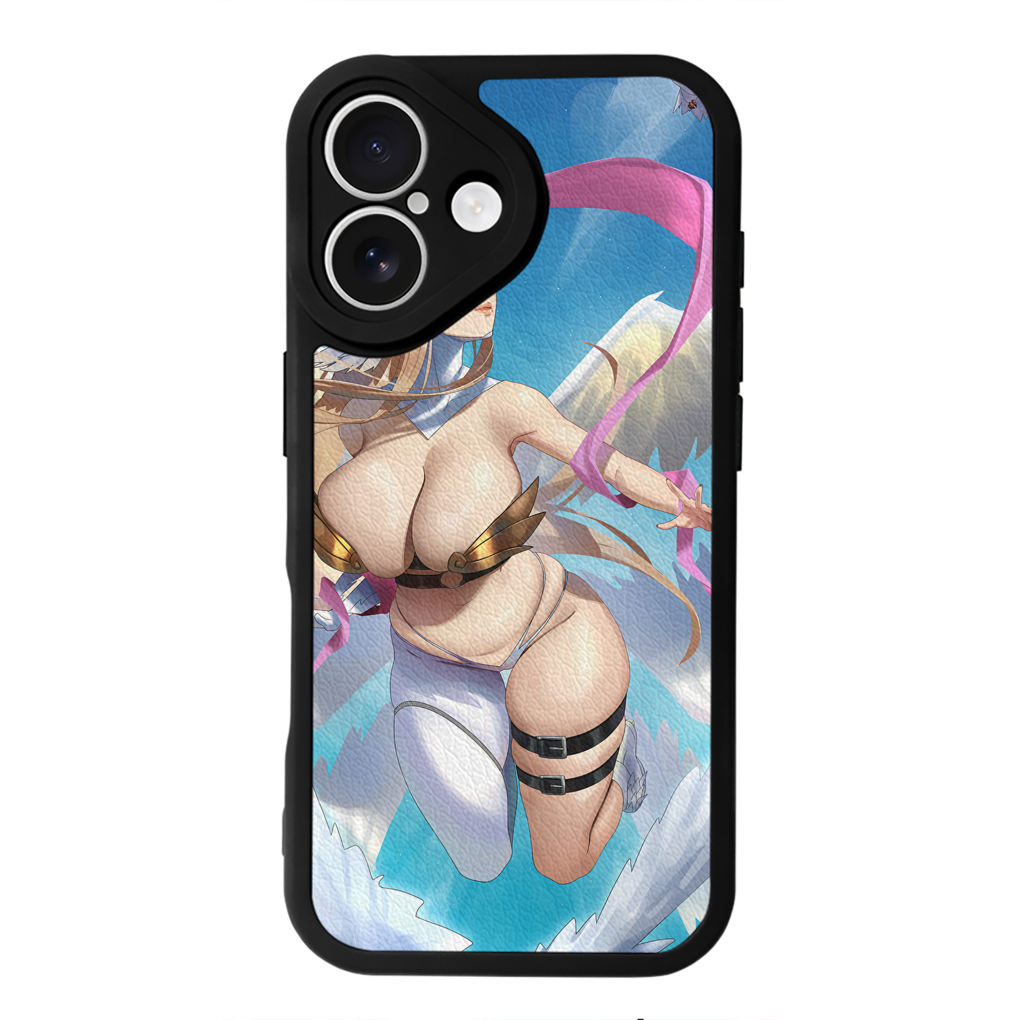 （画像用） Digimon デジタルモンスター/デジモン 【iPhone 16シリーズ対応】シリコンスマホケース（レザー調） 材質：シリコン